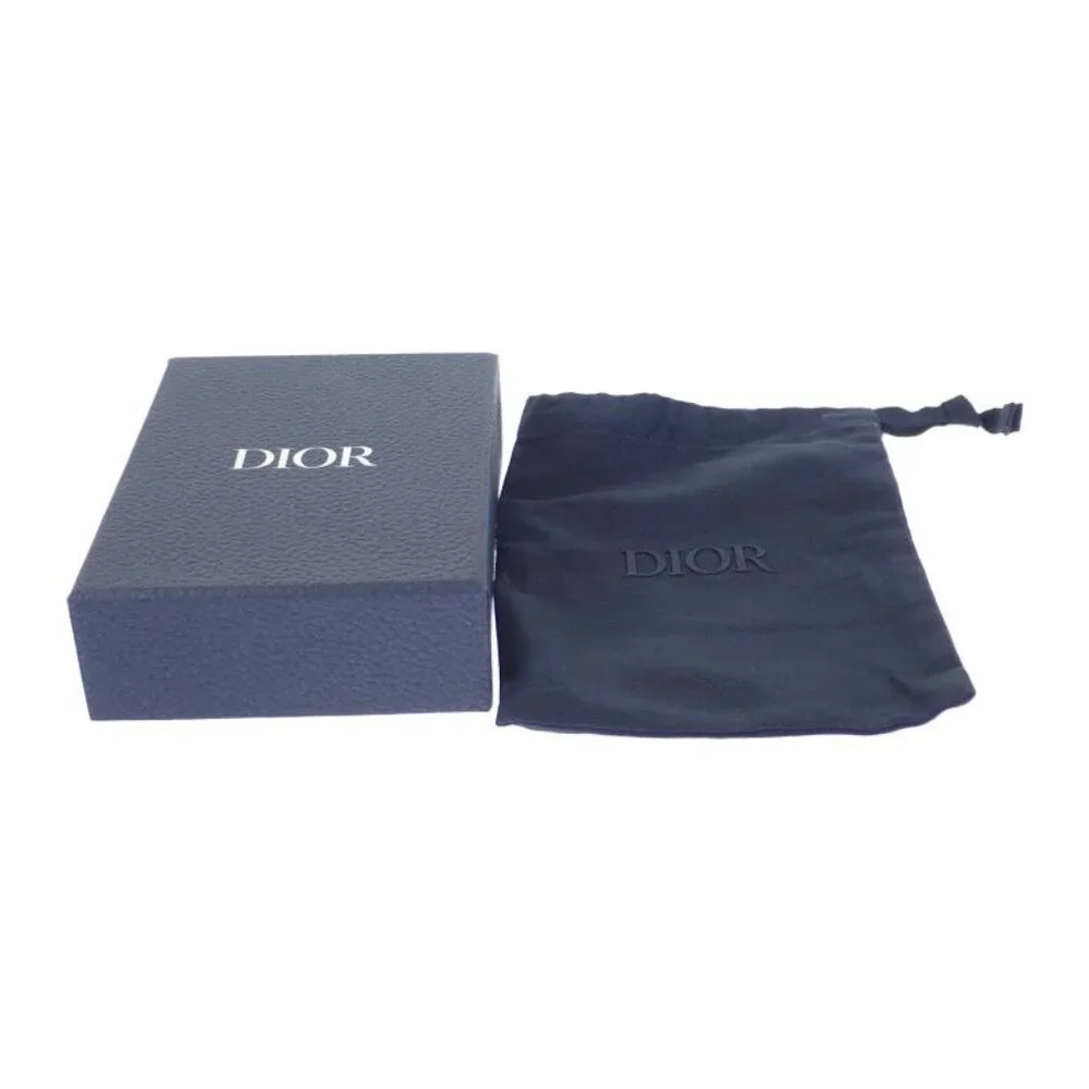 Christian Dior CD Icon Wallet 2 Cdi h00 N Bifold Wallet Grain Calf Leather - Picture 13 of 13